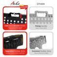 thumbnail image 2 of Taburete plegable ACKO, 44,45 cm, 180 kg de capacidad, negro, 2 of 9