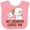 Pink and White, variant on Inktastic My Grandpa Loves Me Girls Girls Baby Bib