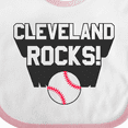 thumbnail image 4 of Inktastic Cleveland Rocks with Baseball Boys or Girls Baby Bib, 4 of 4