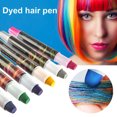 thumbnail image 3 of Juego de tizas para el cabello de 6 colores, tizas temporales con brillo para el cabello, tizas para el cabello lavables, 3 of 5