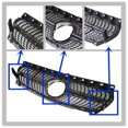 thumbnail image 4 of LABLT Front Diamond Star Grille Grill Fit for Mercedes Benz W117 CLA250 2013-2015 Black, 4 of 6