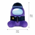thumbnail image 3 of Among Game Crewmate Stuffed Animals Us Purple Police Plushies Soft Cushion Doll 7.87 In Collectible Gaming Accent for Fans 1 PC, 3 of 5