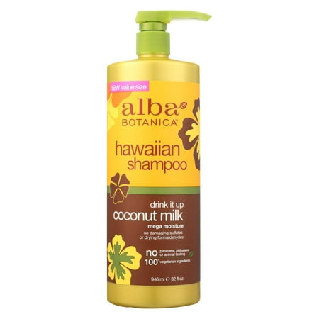 Alba Shampoo - Alba Botanica Hawaiian Shampoo - Drink It Up Coconut Milk - 32 fl oz