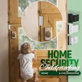 thumbnail image 2 of Cerradura de refuerzo para puerta de seguridad para el hogar, pestillo de bloqueo a prueba de niños para puerta de entrada, apartamento, dormitorio, garaje, 2 of 4