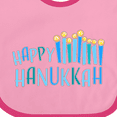 thumbnail image 4 of Inktastic Happy Hanukkah with Candles Boys or Girls Baby Bib, 4 of 4