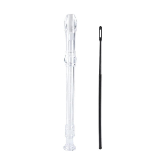 HILABEE Soprano Recorder Instrument C Key Descant Flauta for Class Beginners Student Clear