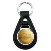 Black Leather  Willy Wonka and the Chocolate Factory Golden Ticket Keychain