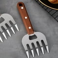thumbnail image 4 of FHBVT Meat Shredder Long Handle Stainless Steel Bear Claw Meat Divider Fork Barbecue Shredding Tool Sharp 5 Claw Cutter for Pork Beef Chicken Roast BBQ Kitchen Outdoor Grill Camping Use, 4 of 6