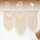 thumbnail image 3 of Ilios Innova | Tapiz Colgante Boho Beige de Algodón Tejido a Mano, Decoración de Pared Artesanal Estilo Bohemio, Accesorio Decorativo para Sala, Dormitorio, Oficina o Estudio., 3 of 9