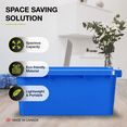 thumbnail image 3 of Nova Products 5 Gallons (18L) Recycling Bin - Durable Plastic Waste Basket for Indoor/Outdoor Use, Space-Saving Design, Ideal for Recycling, Office, Kitchen, Garage - (Made in Canada), 3 of 5