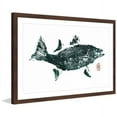 thumbnail image 2 of "Striped Bass Green" Framed Painting Print, 2 of 4