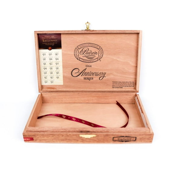 Padron Exclusivo Empty Wood Cigar Box 10.75" x 6.5" x 1.5"
