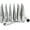 Silver, variant on Wheel Accessories Parts Set of 24 Chrome Spiked Solid Metal Lug Nuts M12x1.5 Thread 4.4 Inch Tall Closed End Bulge Acorn Spike Lug Nut 1 Long Socket Key for Ford Bronco Toyota Tacoma 4Runner