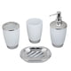 thumbnail image 1 of Juego de accesorios de baño de 4 piezas, juego de dispensador de plato de jabón, soporte de cepillo de dientes, taza de traje de baño de plástico PP Methold  HA2135-03B, 1 of 6