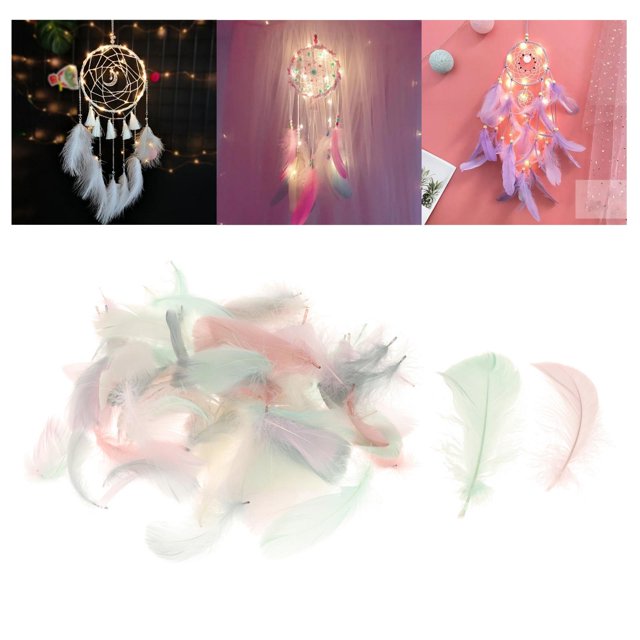 200 s de colores, s de ganso, colores , suaves para decoración de fiestas temáticas de boda, máscara de s, manualidades, atrapa A Baoblaze Plumas de ganso