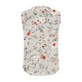 thumbnail image 6 of Levmjia Womens Tank Tops Printed Sleeveless Round Neck Blouse Casual Pullover Tops Comfortable Polyester Stretch Fit Fashion Basic Tee Daily Wear Spring Summer, 6 of 6