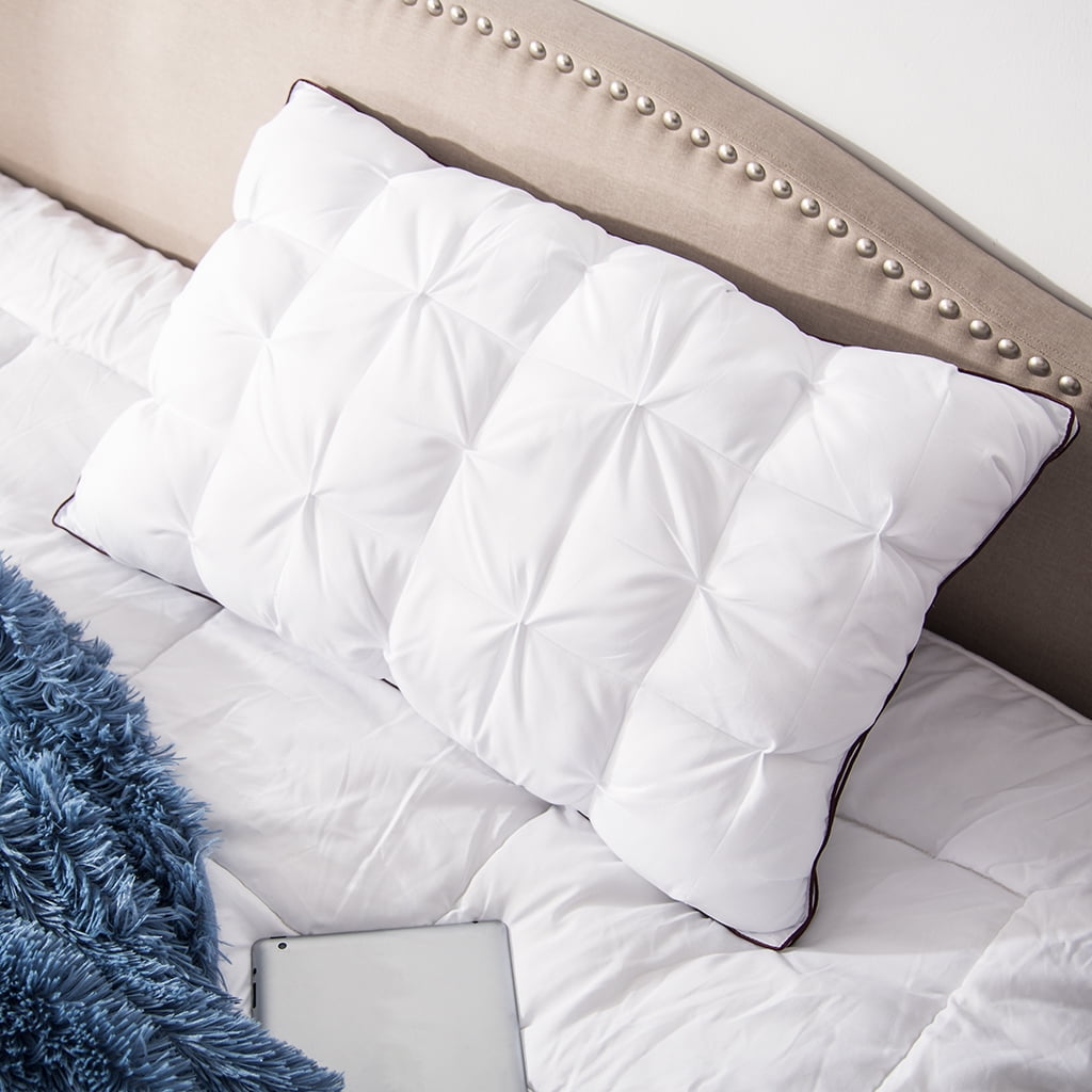 Bed Pillow for Sleeping With Twisted Pleat Design, Bed Pillow with