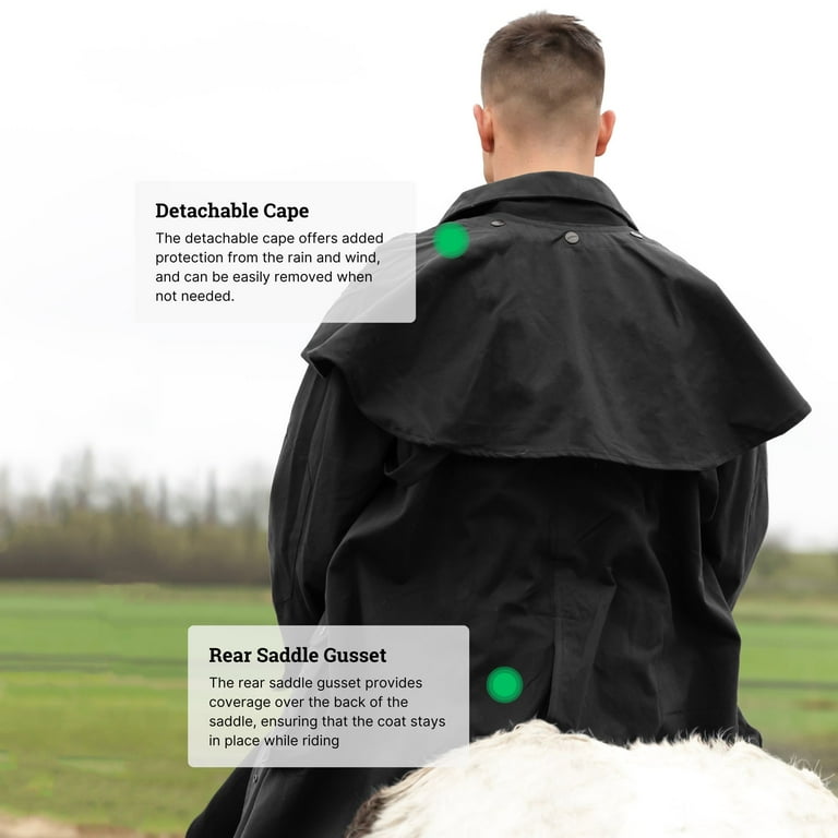 RESISTANCE Premium Oilskin Duster Coat Waterproof Cotton RESISTANCE Premium Oilskin Duster Coat Waterproof Cotton
