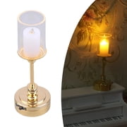 Misright Dollhouses Table Lamps Miniature LED Lighting Lamp for Indoor Scene Display