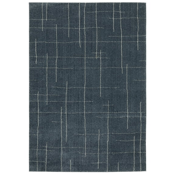 Woven Trends Elton Modern & Contemporary Rug 040B9 in Blue Rectangle 9' 10" X 12 ' 9"