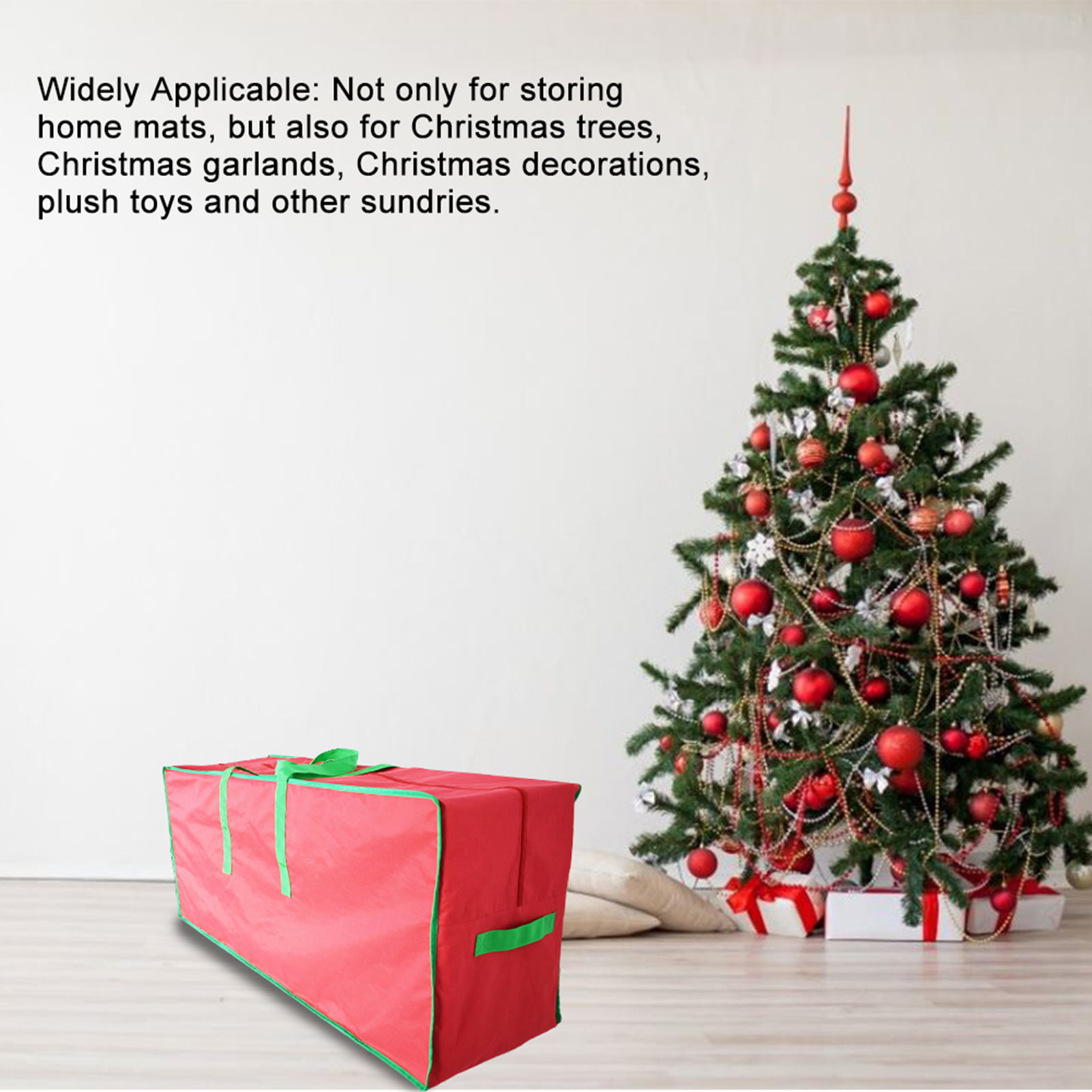 Details about   Christmas Tree Xmas Balls Gift Case Garland Waterproof Fabric Shower Curtain Set