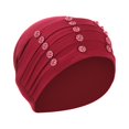 thumbnail image 2 of iHPH7 Head Wrap Scarf Head Wraps for Cancer Patients Women Chemo Hats for Women Head Turbans for Women Head Coverings for Women, Red One Size, 2 of 2