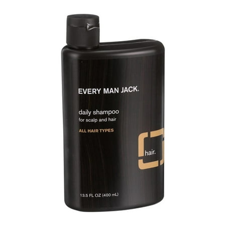 Every Man Jack Daily Shampoo Scalp and Hair, Sandalwood, 13.5 Oz, 2 Pack