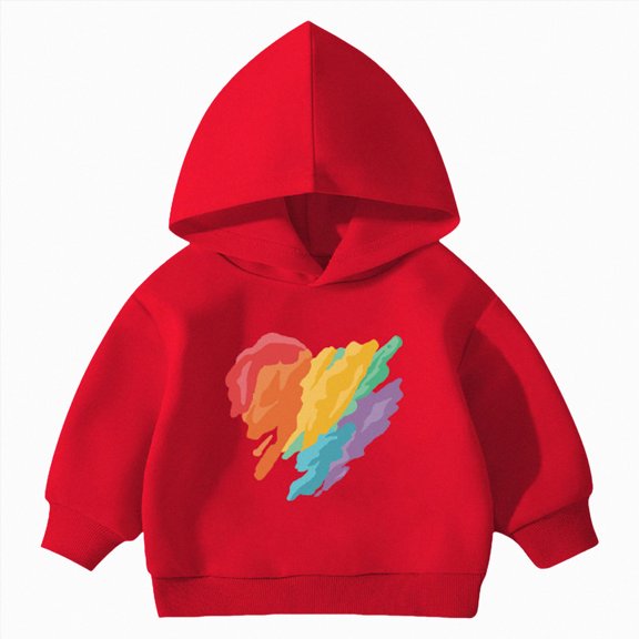 Gerichy Kids Cotton Hoodies Toddler Fall Solid Color Pullover Hooded Sweatshirts with Pocket for Boys and Girls 18M-8T