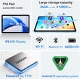 thumbnail image 2 of IKUCAM 10.1 Inch Tablet Android 15 Tablet，24GB RAM+128GB ROM/1TB Expand，6600mAh，2MP+8MP，Unisoc T310 Core,WiFi,Widevine L1，Blue, 2 of 7