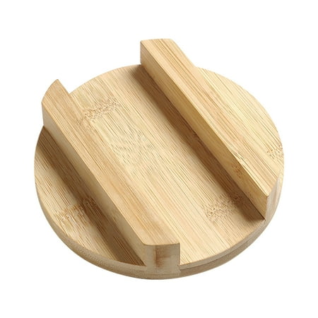 

Frcolor Lid Cover Lids Spill Pot Wok Anti Jar Mason Wooden Pan Stopper Cups Glass Canning Outdoor Storage Bamboo Boil Cellar