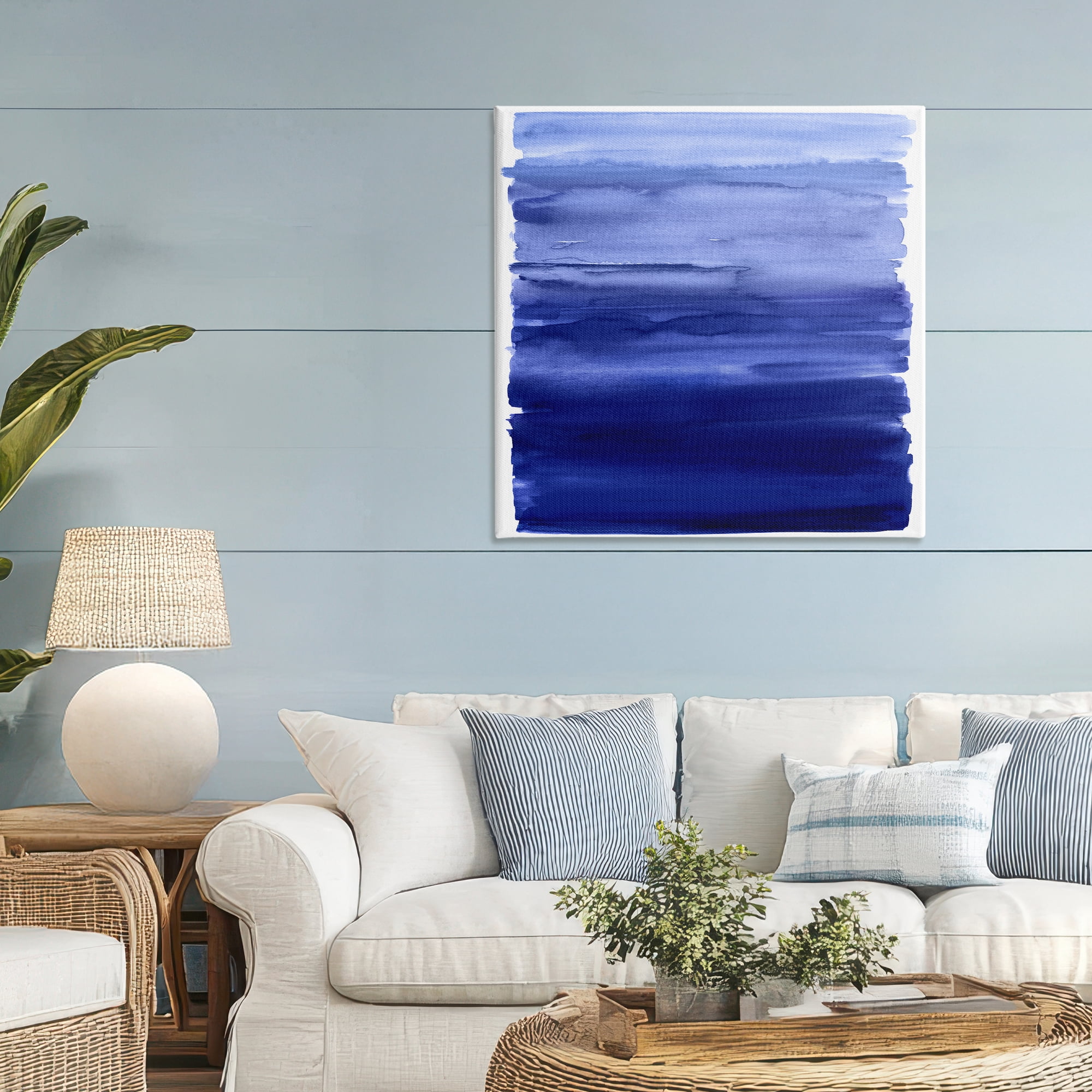 Stupell Industries Indigo Ombre Gradient Canvas Wall Art, design by Allie Corbin