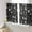 Black, variant on Navy Blue Christmas Sheer Curtains 45 Inches Long, Xmas Trees Snowflake Winter Botanical Light Filtering Window Curtains for Living Room, Rod Pocket Voile Sheer Curtain Drapes, 52"Wx45"L, 2 Panels