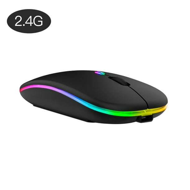 30PCS Wireless Rechargeable Computer Mouse Silent Metal Scroll Wheel