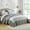 Brown/Gray/Beige, variant on DUOHONG Queen Bedspread 100% Cotton Farmhouse Reversible Bedding Set, Brown/Gray/Beige, 102"W x 120"L