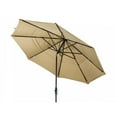 thumbnail image 3 of California Umbrella 11 Ft. Octagonal Aluminum Collar Tilt Patio Umbrella W/ Crank Lift & Aluminum Ribs - Bronze Frame / Olefin Antique Beige Canopy, 3 of 6