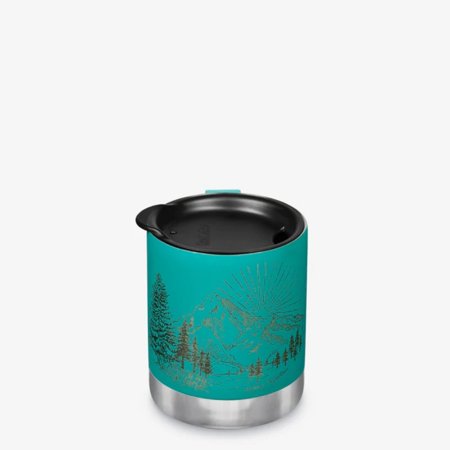 Klean Kanteen Camp Mug 12Oz Laser Etch Mntns Porcelain Green
