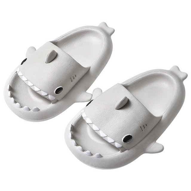 Slider Shoes Cartoon Shark Shape Sliders para niños Sandalias antideslizantes de verano TUNC Sencillez