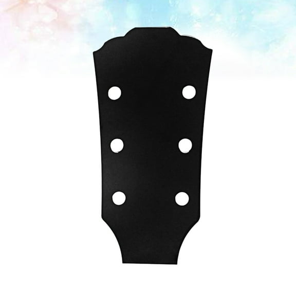 NICERIO Black Steel Guitar Headstock Decal and Neck Veneer Suitable for Luthier Use Durable and Color Fast