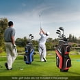 thumbnail image 2 of Costway Lightweight Golf Cart Bag with 14 Way Top Dividers 9 Pockets Rain Hood Cooler Bag Red, 2 of 10
