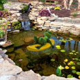 thumbnail image 5 of Estatua de ranas flotantes brillar adorno de rana flotante resina decoración de estanques de jardín 16x15x11cm, 5 of 5