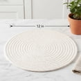 thumbnail image 7 of Unique Bargains Placemats Set of 4 Cotton Round Placemats for Dining Table Beige, 7 of 7