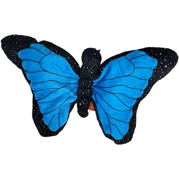 Plush Toy Sparkle Butterfly (Blue Morph) 12 inch Wide