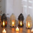 thumbnail image 4 of Moroccan Lantern Tea Light Lamp Candle Holder Hanging Home Garden Wedding Decor, 4 of 6