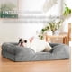 thumbnail image 2 of Cama para perro mediano  cama Para mascota transpirable e impermeable, Sofa cama perro con soporte para cabeza, funda extraible lavable y antideslizante en la parte inferior (GRIS, MEDIANA), 2 of 6