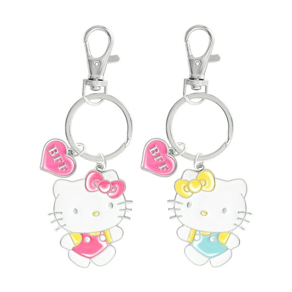 Sanrio- Girl's Hello Kitty & Mimmy BFF Keychain Charm Set of 2