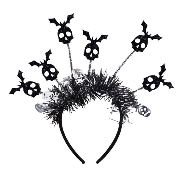 Diadema de Halloween con pelo de araña y calabaza, diseño de ambiente para fiesta de Halloween, diadema radial