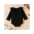 thumbnail image 6 of Baby Girl Christmas Plaid Outfit Long Sleeve Ruffle Romper Tops Suspender Skirt Overall Dress, 6 of 9
