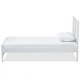 thumbnail image 4 of Baxton Studio Sedona Twin Slat Platform Bed in White, 4 of 8