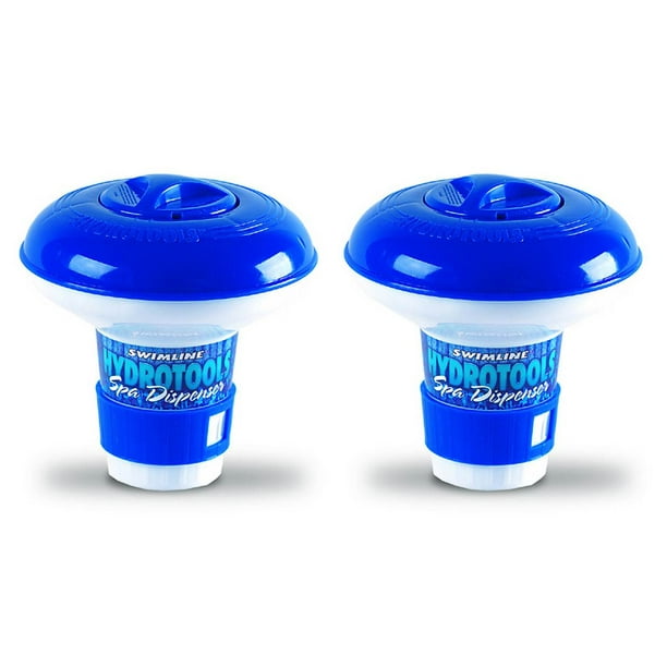 2) NEW HydroTools 8715 Pool Mini Chlorine Tablet Floating Chemical