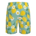 thumbnail image 6 of Kdxio Lemons Chamomile Flowers And Leaves Pattern Mens Casual Shorts - Drawstring Summer Beach Sports Shorts for Men, 6 of 9